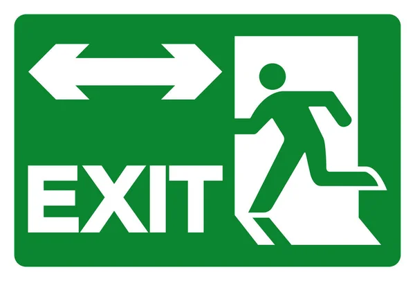 Exit Symbool Sign, Vector Illustration, Isoleer op wit achtergrond label. EPS10 — Stockvector