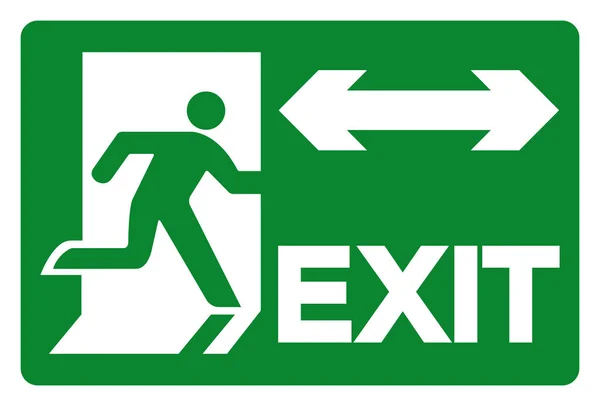 Exit Symbol Sign, vektor Illustration, isolera på vit bakgrund etikett. EPS10 — Stock vektor