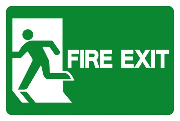 Fire Exit Symbol Sign, Vector Illustration, Isolate On White Background Label. EPS10 — Stock Vector