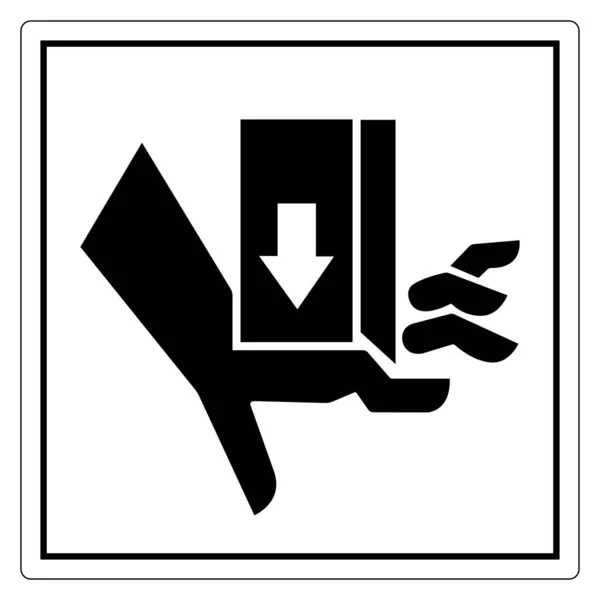 Ручная сила дробления сверху Знак символа, векторная иллюстрация, изолировать на белом фоне этикетка .EPS10 — стоковый вектор