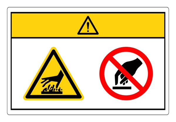 警告热表面请勿触摸符号符号、矢量图解、白色背景标签隔离。 第10部分 — 图库矢量图片