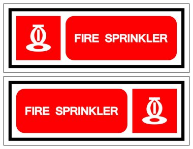 Yangın Fıskiyesi Sembolü İşareti, Vektör İllüzyonu, Beyaz Arkaplan Etiketinde İzole Edin. EPS10 