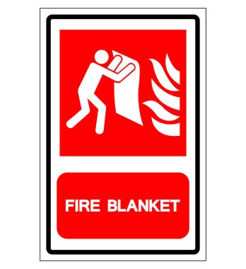 Fire Blanket Symbol Sign, Vector Illustration, Isolate On White Background Label. EPS10 clipart