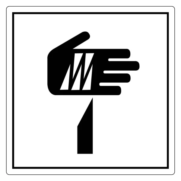 Signo de símbolo de punto agudo, ilustración vectorial, aislamiento en la etiqueta de fondo blanco .EPS10 — Vector de stock