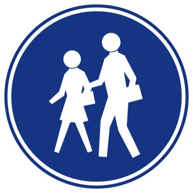 Okul Uyarı İşareti, Vektör İllüstrasyonu, Beyaz Arkaplan Etiketinde İzole Edilme. Bölüm 10