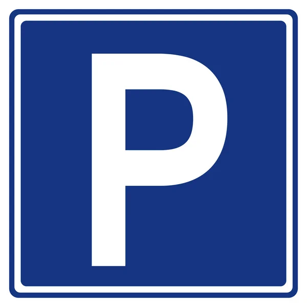 Parking Symbool Sign, Vector Illustration, Isolate On White Achtergrond Icoon. Eps10 — Stockvector