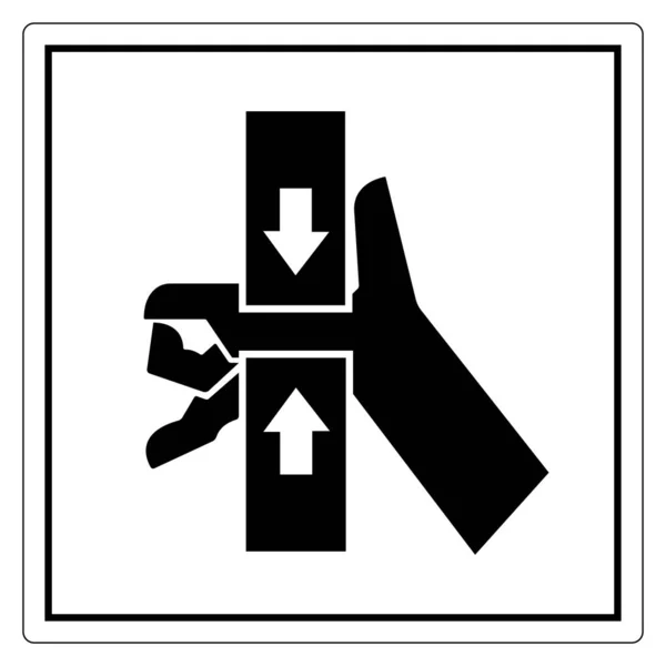 Ручная сила дробления сверху и снизу символа знак, векторная иллюстрация, изолировать на белом фоне этикетка .EPS10 — стоковый вектор