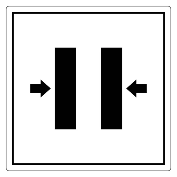 Krossa risk stängning mögel symbol tecken, vektor illustration, isolera på vit bakgrund etikett. Eps10 — Stock vektor