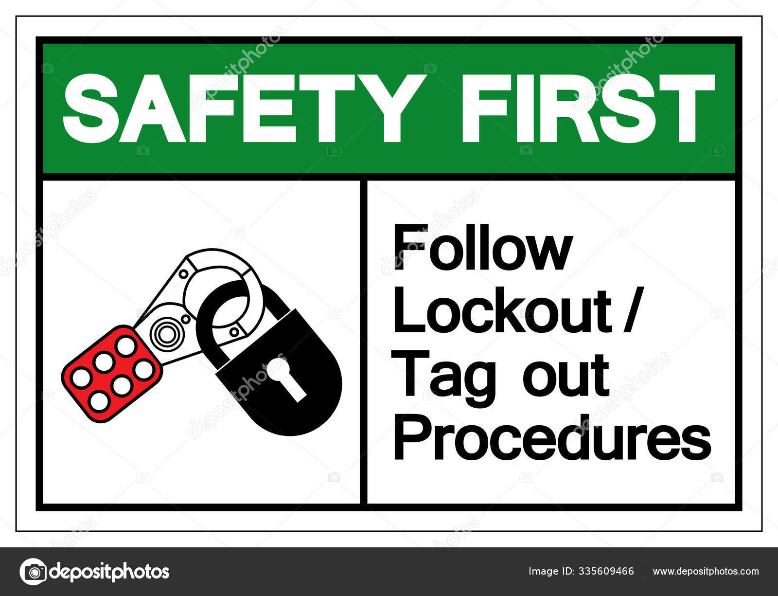 safety-first-follow-lockout-tag-out-procedures-symbol-sign-vector-illustration-isolate-on-white-background-label-eps10-stock-vector-by-technicsorn-335609466