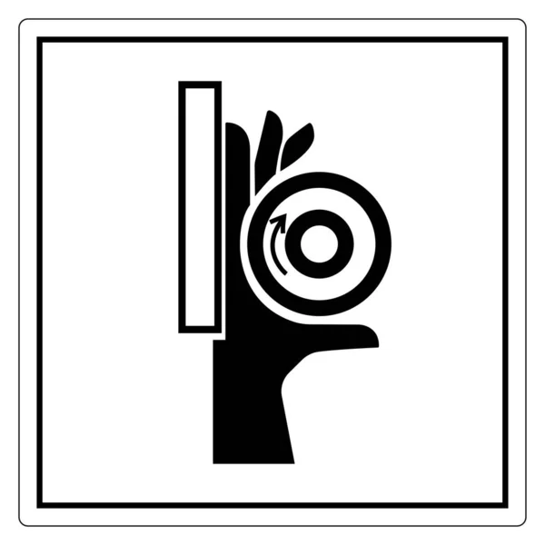 Ручной измельчитель Ролик щипцы знак, векторная иллюстрация, изолировать на белом фоне этикетка .EPS10 — стоковый вектор