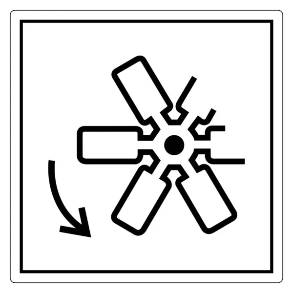 Rotating Fan Blade Symbol Sign, Vector Illustration, Isolate On White Background Label .EPS10 — Stock Vector