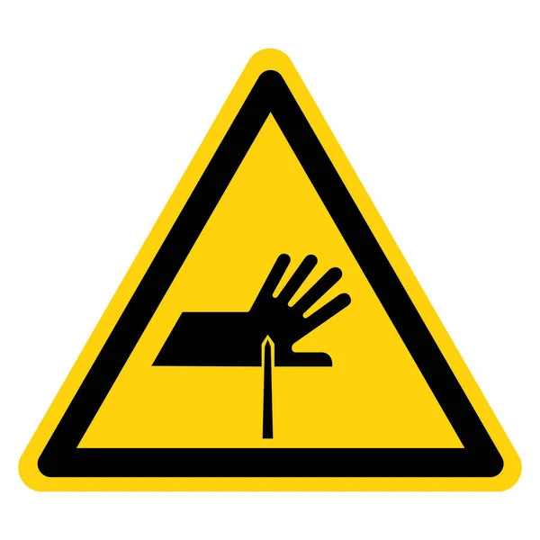 Warning Sharp Points Symbol Sign Vector Illustration Isolate White Background — Stock Vector