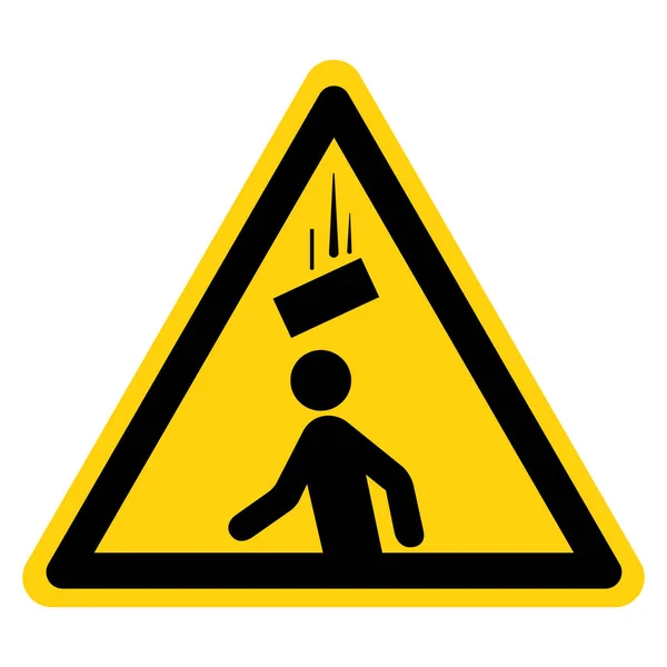 Warning Falling Debris Symbol Sign Vector Illustration Isolate White Background — Stock Vector
