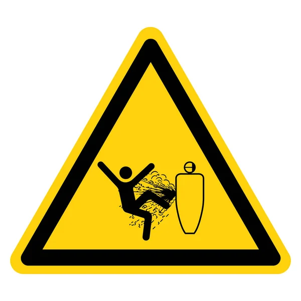 Warning Servicing While Pressurized Can Severe Injury Symbol Sign Vector — Stock Vector