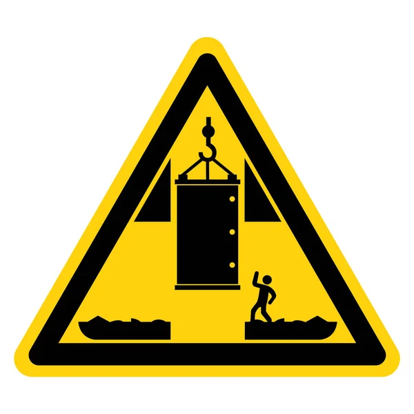Warning Personnel Hoisting Symbol Sign ,Vector Illustration, Isolate On White Background Label. EPS10