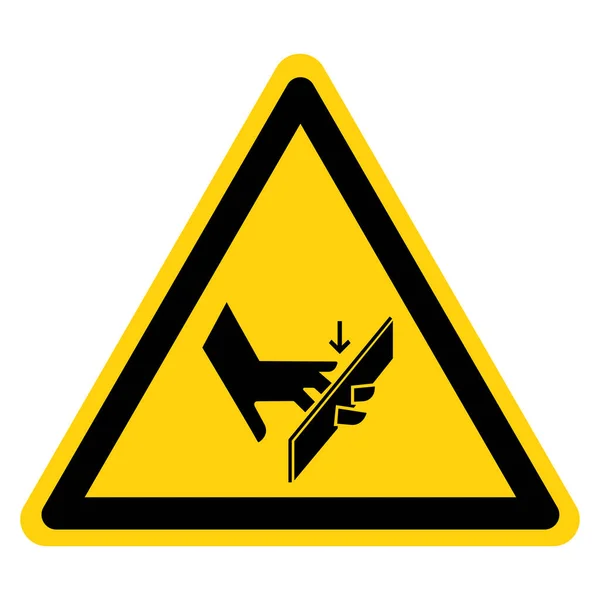 Warning Sharp Edges Cut Symbol Sign Vector Illustration Isolate White — стоковый вектор