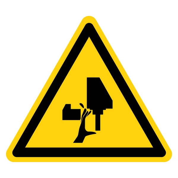 Προειδοποίηση Κοπής Χέρι Hazard Σύμβολο Διανυσματική Απεικόνιση Απομονώστε Λευκό Φόντο — Διανυσματικό Αρχείο