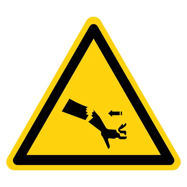 Avertissement Bras Cassé Symbole Danger Illustration Vectorielle Isoler Sur Étiquette — Image vectorielle