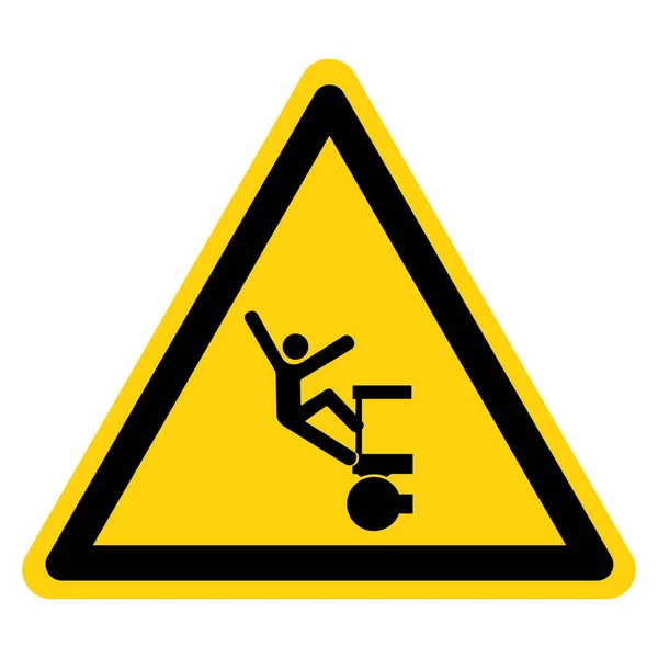 Warning Falling Crush Hazard Symbol Sign Vector Illustration Isolate White — стоковый вектор
