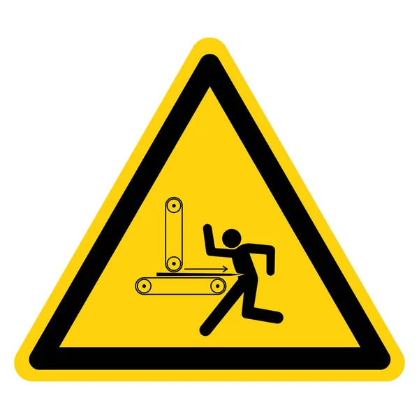 Warning Kickback Hazard Symbol Sign Vector Illustration Isolate White Background — стоковый вектор