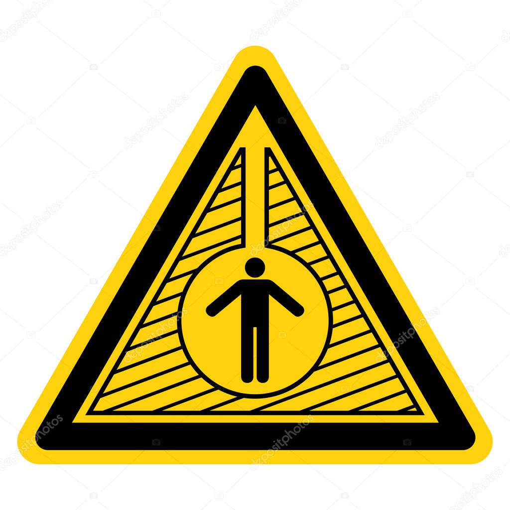 Warning Confined Space Symbol Sign, Vector Illustration, Isolate On White Background Label. EPS10 