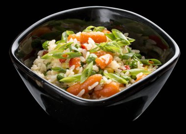 Karanlık arka planda sebzelerle uyanmak