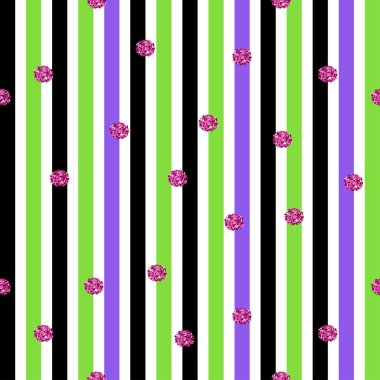 Altın konfeti glitter şirin desenle. Sevgililer günü, doğum günü, tarihi daveti Kaydet için mükemmel. Vektör