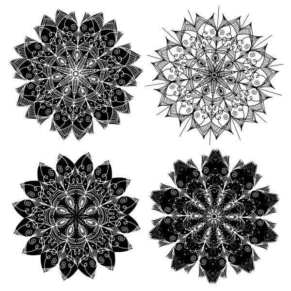 Vektormandala. orientalische dekorative Elemente. islam, arabisch, indisch, türkisch, pakistan, chinesisch, osmanische Motive. Ethnische Designelemente. Handgezeichnet — Stockvektor