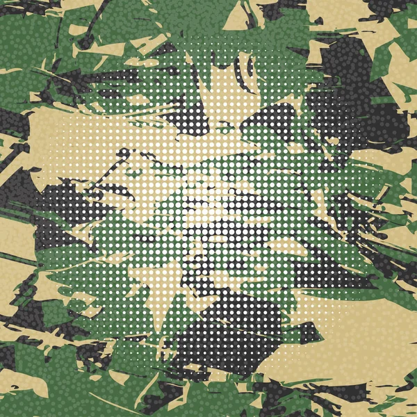 Arrière-plan camouflage armée vectorielle vert . — Image vectorielle