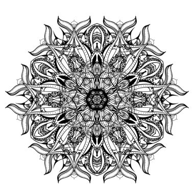 Çiçek desenli süsleme. Etnik dekoratif öğeler. Elle çizilmiş arka plan.