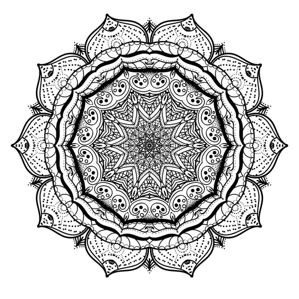 Conjunto de elemento de diseño abstracto. Mandalas redondas en vector. Plantilla gráfica para su diseño . — Archivo Imágenes Vectoriales
