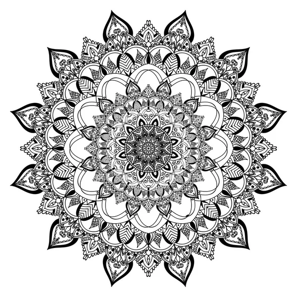 Conjunto de elemento de diseño abstracto. Mandalas redondas en vector. Plantilla gráfica para su diseño . — Vector de stock