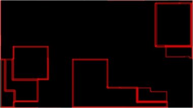 HD soyut dijital doğrusal küpleri arka plan 2d animztion. MOV