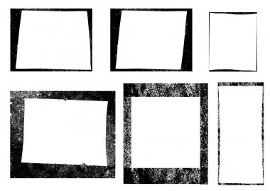 Çerçeveler, dokular, çizgiler ve fırça seti.