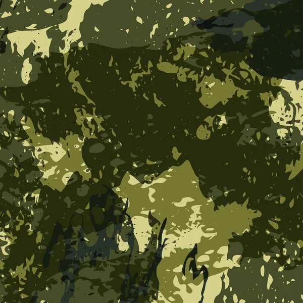 Abstracte militaire Camouflage achtergrond gemaakt van Splash. Camo patroon voor leger kinderkleding. Vector — Stockvector