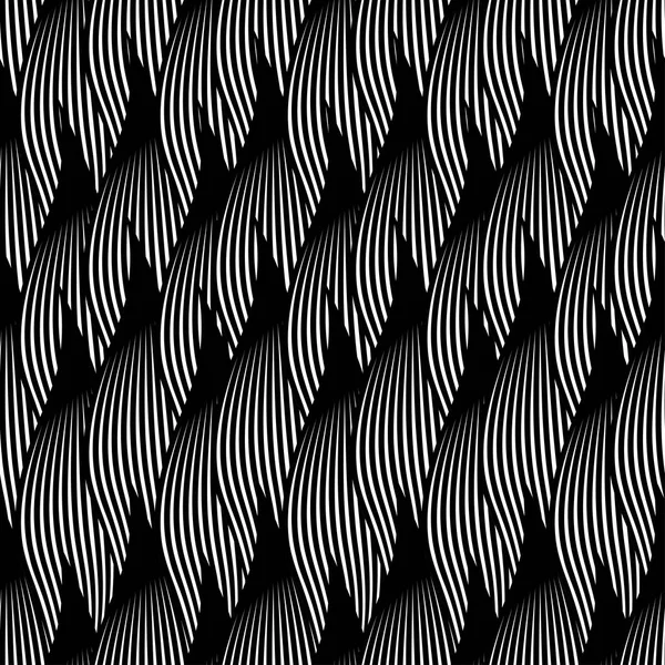Διακοσμητικό διακοσμητικό μοτίβο απρόσκοπτη κύματα πέταλο — Διανυσματικό Αρχείο