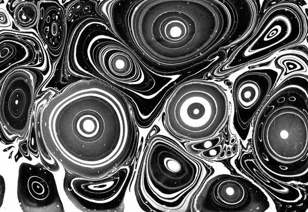 Marble ebru colorful acrylic pouring pattern background. — Stock Photo, Image