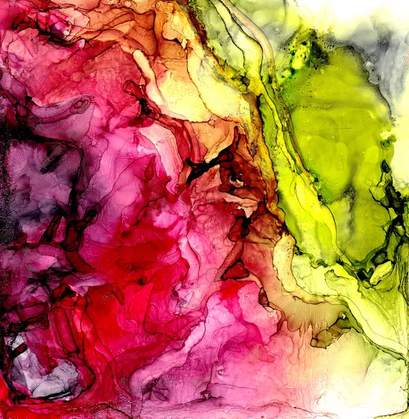 Alcohol inkt patroon. Vloeibare inkt abstracte achtergrond. kunst voor ontwerp — Stockfoto