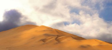 İnnamib Desert 'ın kumullarının muhteşem manzarası. Sanatsal resim.