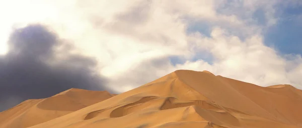 Increíble vista de las dunas de arena en el desierto de Namib. Cuadro artístico . — Foto de Stock