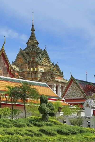 Arquitectura Única Templos Sudeste Asiático Techos Del Templo Buda Reclinado —  Fotos de Stock