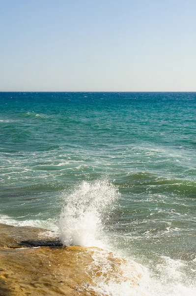 Středozemní moře poblíž Limassol, Amathus area — Stock fotografie