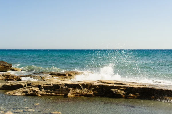 Středozemní moře poblíž Limassol, Amathus area — Stock fotografie