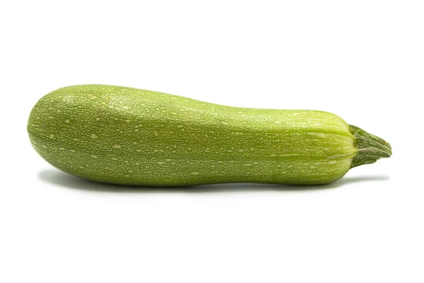 Frische Bio Zucchini Isoliert Auf Weißem Hintergrund — Stockfoto