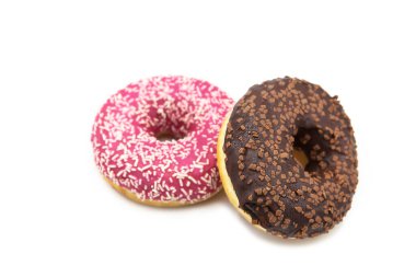 Beyaz arka plan üzerinde izole sır çörek