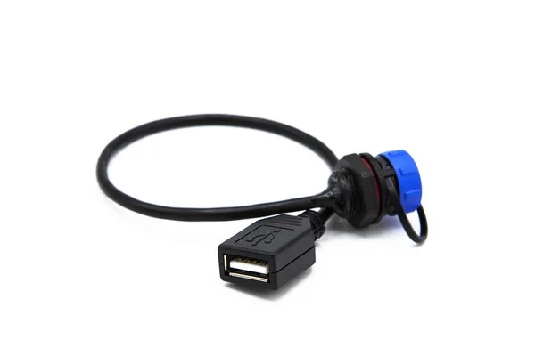 Adapter Usb Beyaz Arkaplanda Izole Edildi — Stok fotoğraf