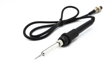 Lehim demiri beyaz arkaplanda izole edildi