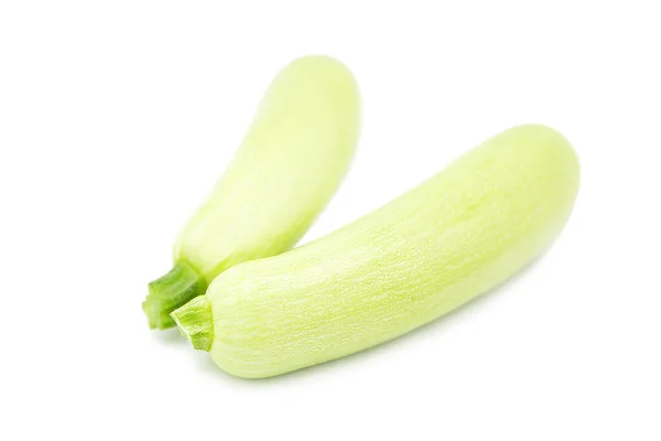 Frische Bio Zucchini Isoliert Auf Weißem Hintergrund — Stockfoto