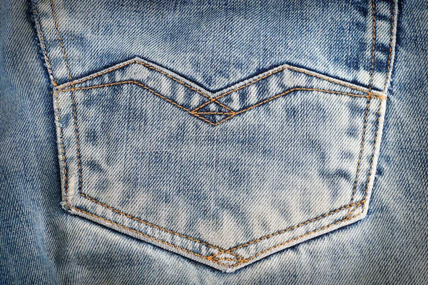 Jeans tissu bleu couleur — Photo