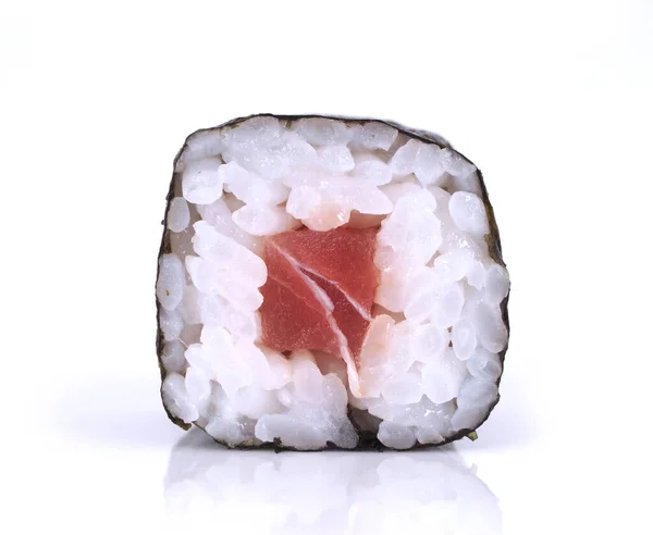 Zahrnuté Sushi Bílém Pozadí — Stock fotografie